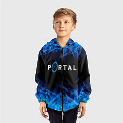 Ветровка с капюшоном детская PORTAL, цвет: 3D-черный — фото 2