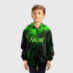Ветровка с капюшоном детская FALLOUT, цвет: 3D-черный — фото 2