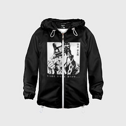 Ветровка с капюшоном детская Невероятные приключения джоджо, цвет: 3D-белый