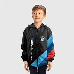 Ветровка с капюшоном детская BMW M PERFORMANCE, цвет: 3D-черный — фото 2