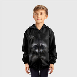Ветровка с капюшоном детская Енот, цвет: 3D-черный — фото 2