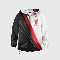 Ветровка с капюшоном детская Liverpool F C, цвет: 3D-черный