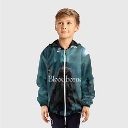 Ветровка с капюшоном детская Bloodborne, цвет: 3D-белый — фото 2