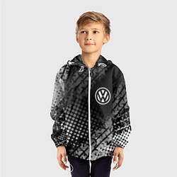 Ветровка с капюшоном детская Volkswagen, цвет: 3D-белый — фото 2