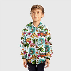 Ветровка с капюшоном детская Летнее Настроение, цвет: 3D-белый — фото 2