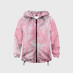 Ветровка с капюшоном детская Розовая Богемия, цвет: 3D-черный