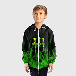 Ветровка с капюшоном детская MONSTER ENERGY, цвет: 3D-белый — фото 2