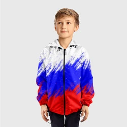 Ветровка с капюшоном детская Россия, цвет: 3D-черный — фото 2