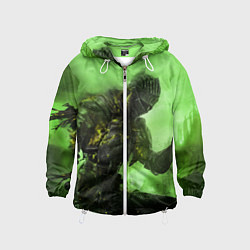 Ветровка с капюшоном детская DARK SOULS, цвет: 3D-белый