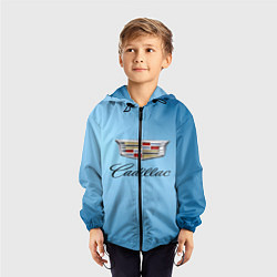 Ветровка с капюшоном детская Cadillac, цвет: 3D-черный — фото 2