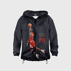 Ветровка с капюшоном детская MICHAEL JORDAN, цвет: 3D-черный