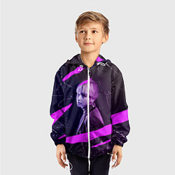 Ветровка с капюшоном детская BTS, цвет: 3D-белый — фото 2
