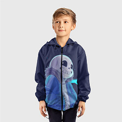 Ветровка с капюшоном детская UNDERTALE, цвет: 3D-черный — фото 2