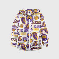 Ветровка с капюшоном детская LAKERS LOGO, цвет: 3D-белый