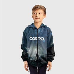 Ветровка с капюшоном детская Control Контрол, цвет: 3D-черный — фото 2