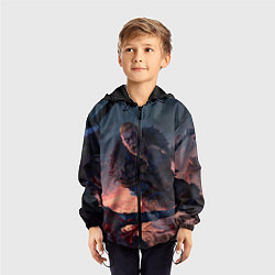 Ветровка с капюшоном детская ASSASSINS CREED VALHALLA, цвет: 3D-черный — фото 2