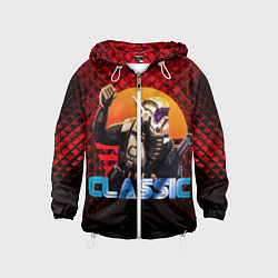 Ветровка с капюшоном детская Dune 2, цвет: 3D-белый