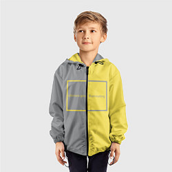 Ветровка с капюшоном детская Ultimate Grey X Illuminating, цвет: 3D-черный — фото 2