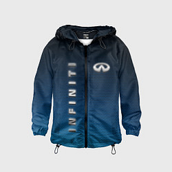 Ветровка с капюшоном детская INFINITI, цвет: 3D-черный