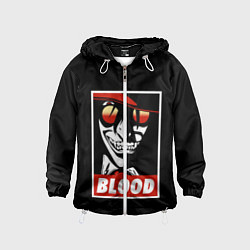 Ветровка с капюшоном детская Hellsing, цвет: 3D-белый
