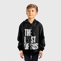 Ветровка с капюшоном детская Among Us The Last Of Us, цвет: 3D-черный — фото 2