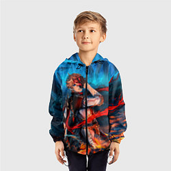 Ветровка с капюшоном детская Tartaglia art, цвет: 3D-черный — фото 2