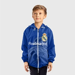 Ветровка с капюшоном детская REAL MADRID РЕАЛ МАДРИД, цвет: 3D-белый — фото 2