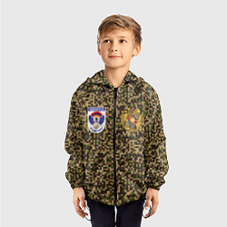 Ветровка с капюшоном детская Вооруженные силы Армении, цвет: 3D-черный — фото 2