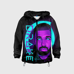Ветровка с капюшоном детская Drake, цвет: 3D-черный