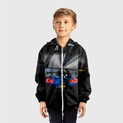 Ветровка с капюшоном детская Форза Хорайзен Гонки Forza GTR Nissan, цвет: 3D-белый — фото 2