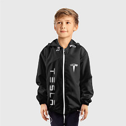 Ветровка с капюшоном детская TESLA - ТЕСЛА КАРБОН И МЕТАЛЛ, цвет: 3D-белый — фото 2