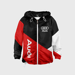 Детская ветровка Audi Ауди Черный Красный Белый