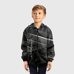Ветровка с капюшоном детская JAGUR ЯГУАР абстракция, цвет: 3D-черный — фото 2