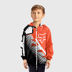 Ветровка с капюшоном детская FOX X KTM Сollaboration, цвет: 3D-белый — фото 2