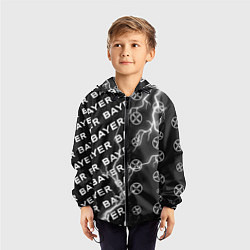 Ветровка с капюшоном детская BAYER - Молнии Паттерны, цвет: 3D-черный — фото 2