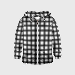 Детская ветровка Black and white trendy checkered pattern