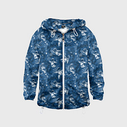 Ветровка с капюшоном детская Космонавт с котом, цвет: 3D-белый