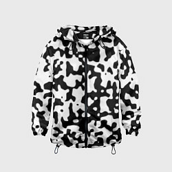 Ветровка с капюшоном детская Камуфляж Cowskin средний, цвет: 3D-черный