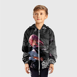 Ветровка с капюшоном детская Демон контроля : Человек бензопила, цвет: 3D-белый — фото 2