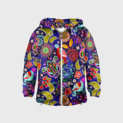 Детская ветровка Multicolored floral patterns