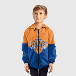 Ветровка с капюшоном детская Нью-Йорк Никс НБА, цвет: 3D-черный — фото 2