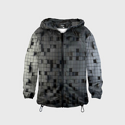 Детская ветровка Digital pixel black