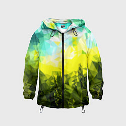 Детская ветровка Green abstract colors
