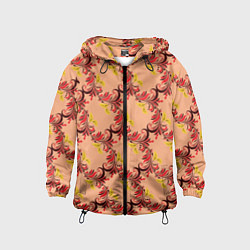 Детская ветровка Абстрактный винтажный растительный орнамент