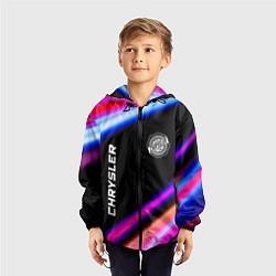 Ветровка с капюшоном детская Chrysler speed lights, цвет: 3D-черный — фото 2