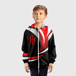 Ветровка с капюшоном детская Ведьмак - спортивная униформа, цвет: 3D-белый — фото 2