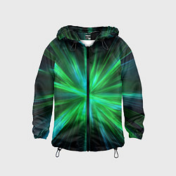 Ветровка с капюшоном детская Green light, цвет: 3D-черный