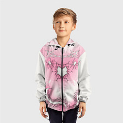 Ветровка с капюшоном детская Сердце сколопендры, цвет: 3D-черный — фото 2