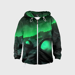 Детская ветровка Асимметрия растительного узора