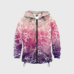 Детская ветровка Абстракция - паутинка на сине-красном фоне